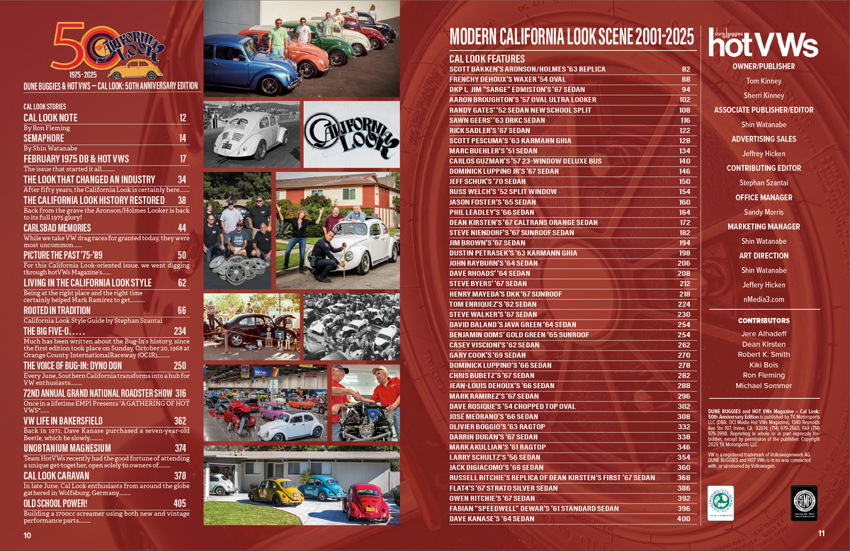 The California Look – 50 Years Special Edition Book – Hot VWs Magazine