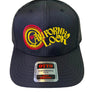 Black cap with 'California Look' logo on a black background