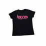 Official Hot VWs Women's Neon Pink logo V-Neck T-shirt