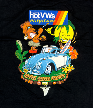 Hot VWs Tiki T-Shirt Designed by Ron Petro