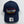 A navy blue baseball cap featuring an embroidered oval logo on the front that reads 'hot VWs magazine' in white and yellow with a red border. A silver metal size tag for an Otto 7-7/8 low profile cap is attached to the brim.