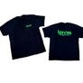 Official Hot VWs Neon Green logo T-shirt