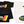 Two T-shirts, one black and one white, each with the 'hot VWs' logo printed on the back. The black T-shirt also features a colorful design on the front.