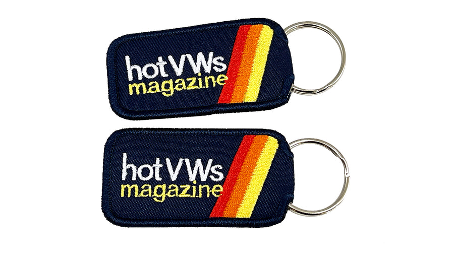 HotVWs Logo Design fabric+embroidery Keychain